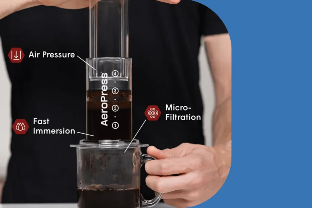 طرز تهیه قهوه با دستگاه ایروپرس