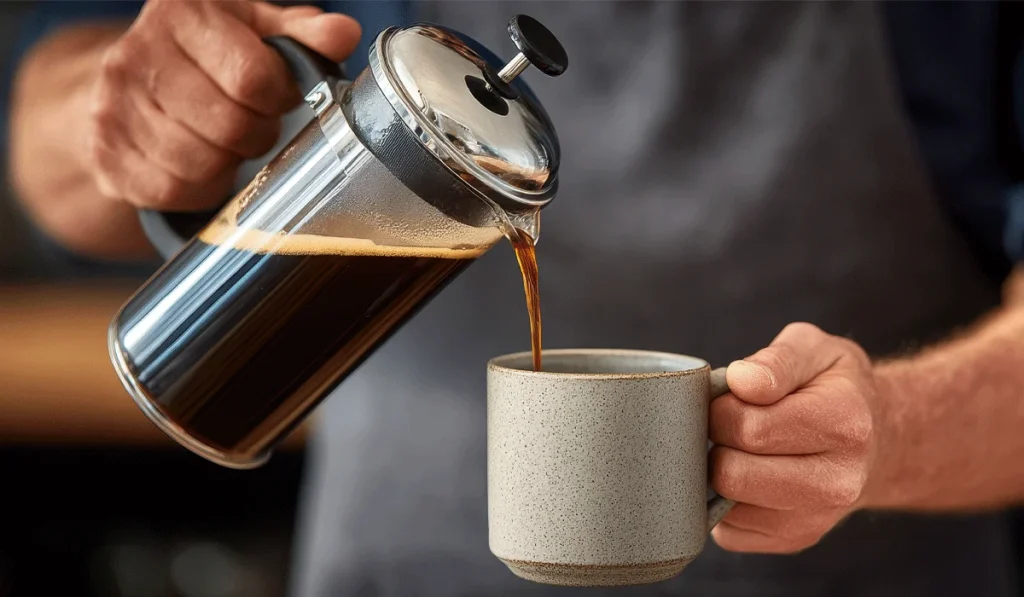 فرنچپرس یکی از پرکاربردترین و در عین حال سادهترین روشهای تهیه قهوهی سیاه در خانه محسوب میشود.