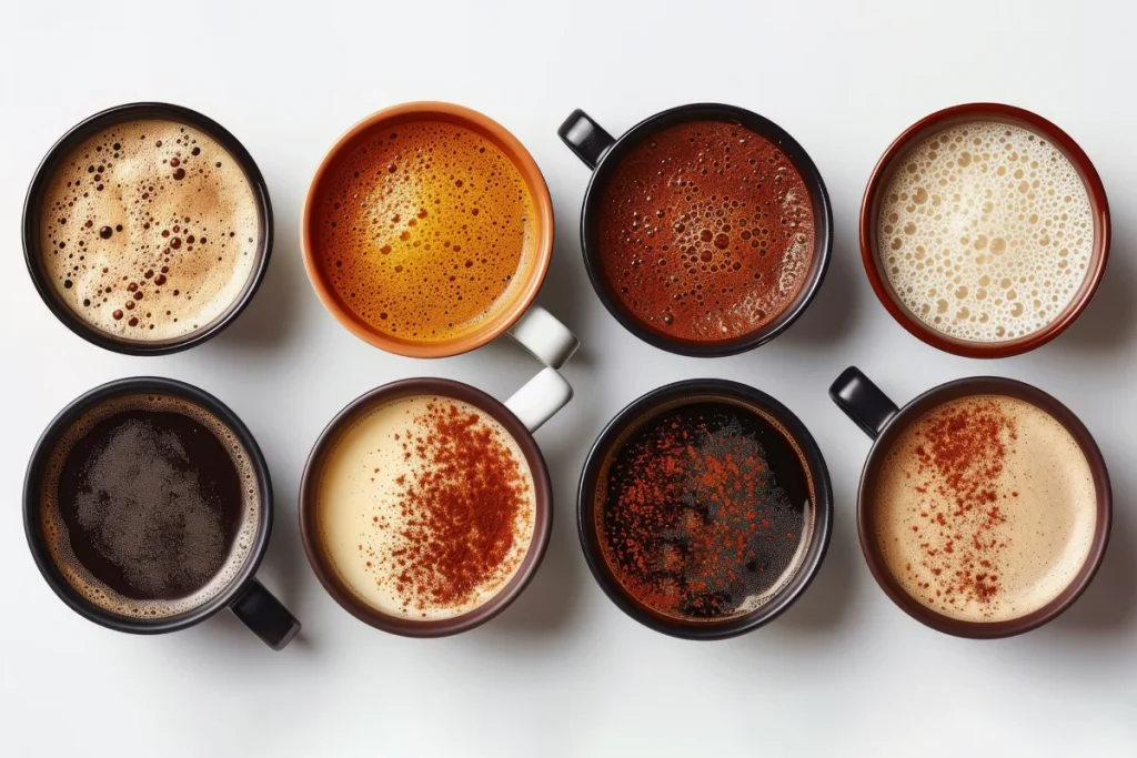 اسم انواع قهوه‌ها در کافی‌شاپ