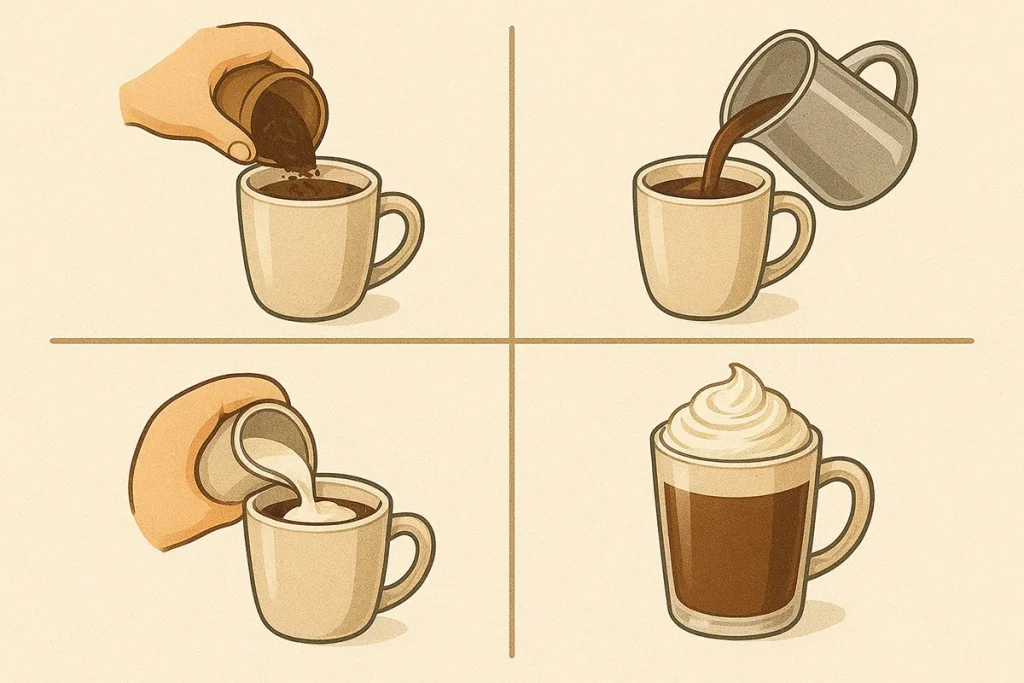 طرز تهیه موکا بسیار راحت است و شما میتوانید بهآسانی آن را در خانه تهیه کنید.