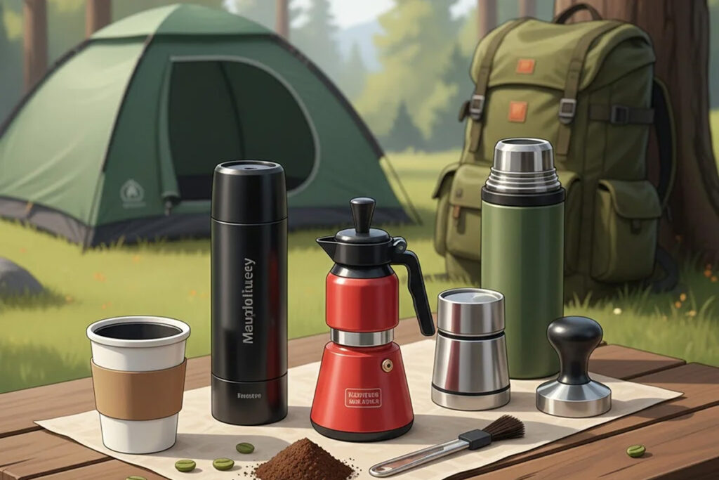 راهنمای تصویری و گام‌به‌گام برای تهیه اسپرسو با اسپرسوساز دستی قابل‌حمل، شامل نکات حرفه‌ای برای بهترین طعم و عطر قهوه