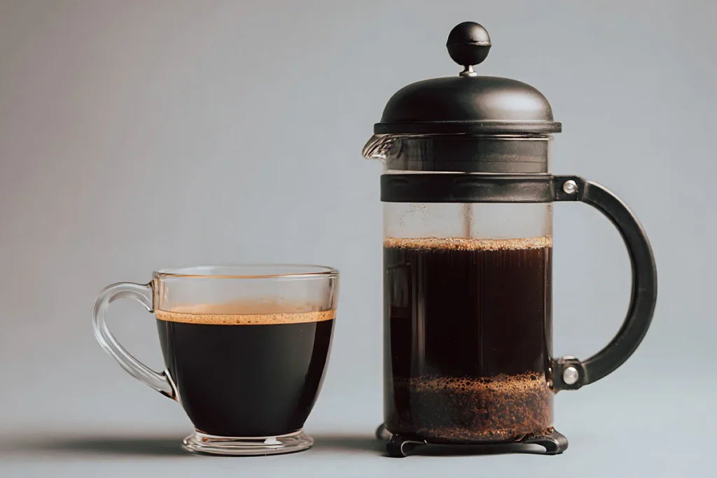 در این روش عصاره‌گیری با فشار آب از میان پودر قهوه انجام می‌شود.