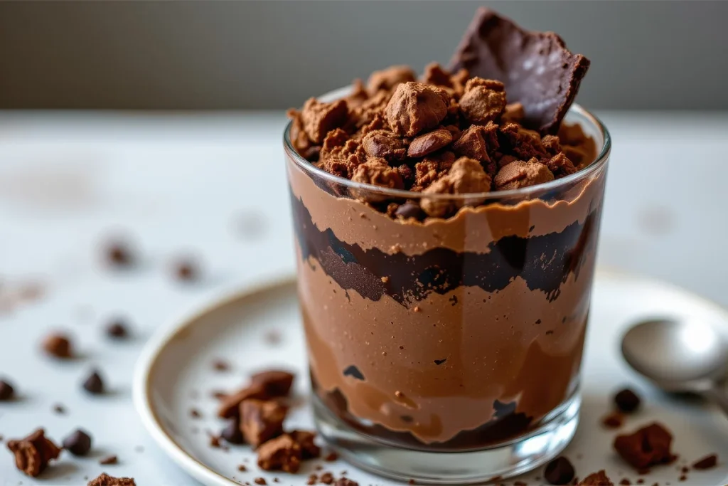 موس شکلات یک دسر خوشمزه با ترکیب قهوه و شکلات است.