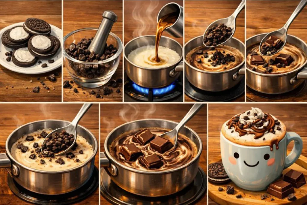 دستور تهیه قهوه اورئو