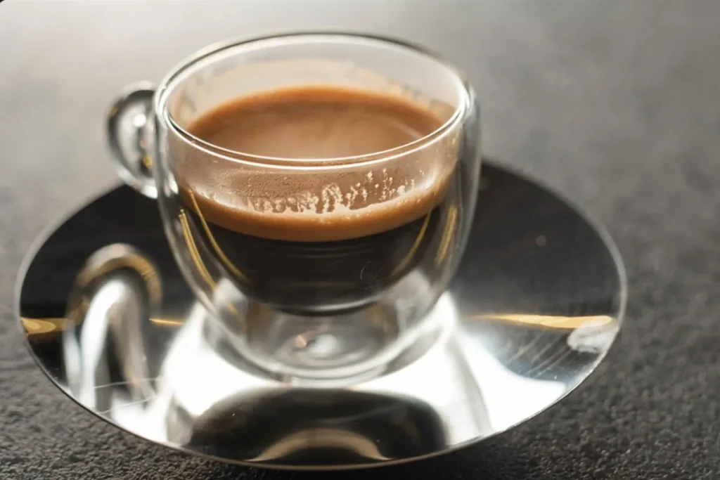 ریسترتو نوشیدنی ملایم اما با کافئین بالا است.
