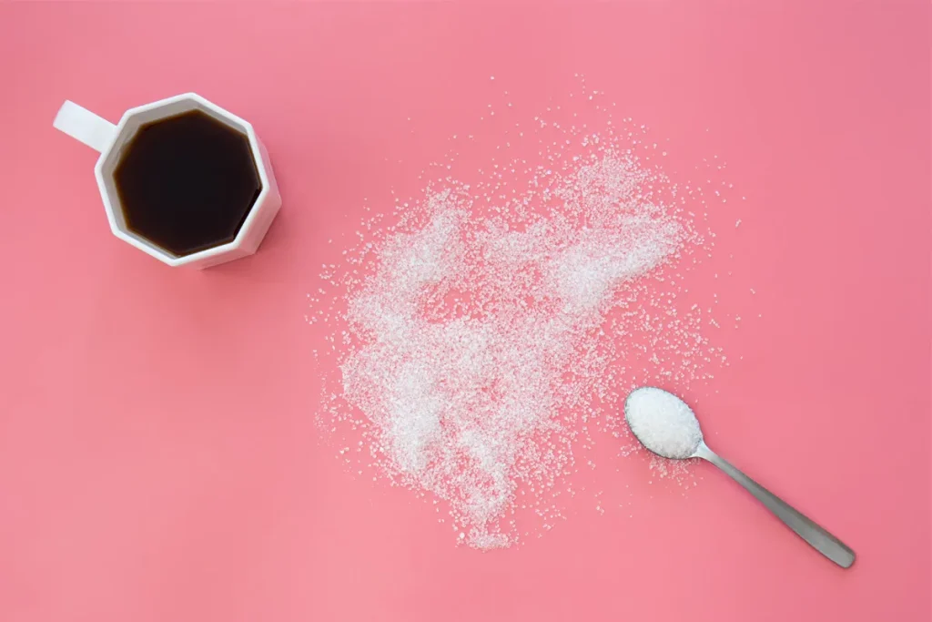 مصرف قهوه با شکر زیاد اثر مثبت قهوه روی عملکرد ذهنی را کاهش می‌دهد.